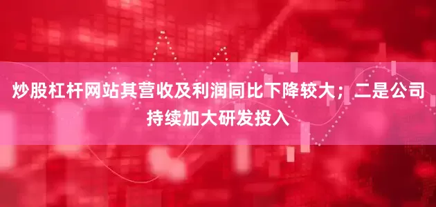 炒股杠杆网站其营收及利润同比下降较大；二是公司持续加大研发投入